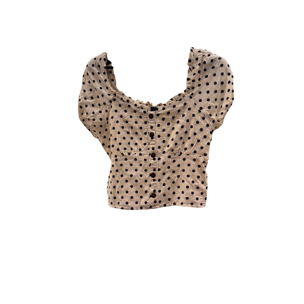 Monteau Polka Dot Blouse